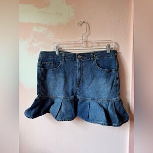 Celebrity Pink Jean Skirt